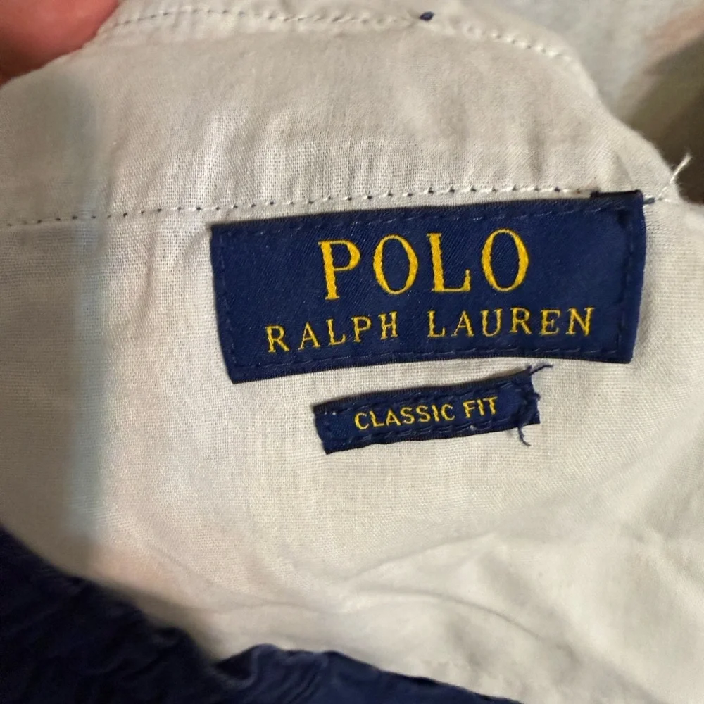 Polo by Ralph Lauren Navy Embroidered Men Shorts, 5.5 Inseam, Nautical Knots, Lg